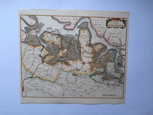 Zeeuws-Vlaanderen De Vier Ambachten - A Sanderus / C van Lom - 1732