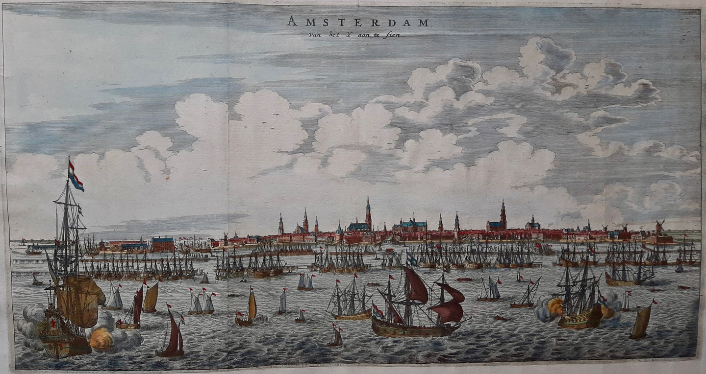 Amsterdam Aanzicht vanaf het IJ - O Dapper - 1663