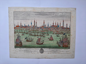 Amsterdam Aanzicht, op de voorgrond het IJ - MA Rupprecht - ca. 1770
