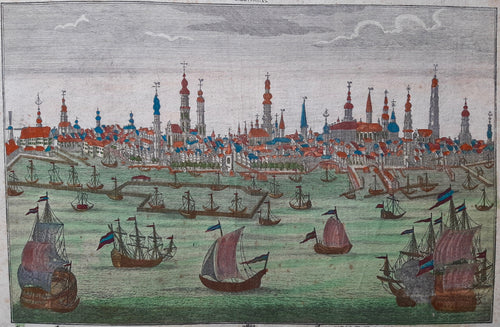 Amsterdam Aanzicht, op de voorgrond het IJ - MA Rupprecht - ca. 1770