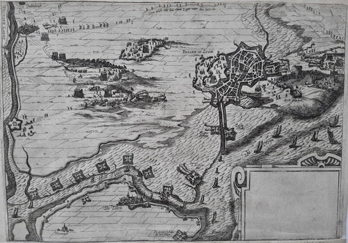 Bergen op Zoom en omgeving tijdens beleg 1622 - Abraham Verhoeven - 1622