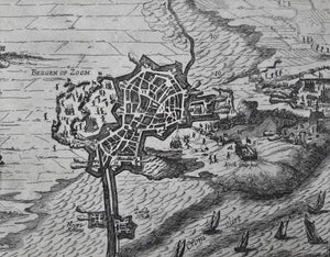 Bergen op Zoom en omgeving tijdens beleg 1622 - Abraham Verhoeven - 1622