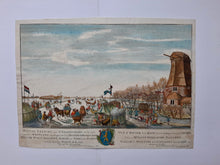 Afbeelding in Gallery-weergave laden, Den Haag Wintergezicht IJsvermaak te &#39;s Gravenhage - HF Scheurleer - 1757