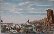 Load image in Gallery view, Den Haag Wintergezicht IJsvermaak te &#39;s Gravenhage - HF Scheurleer - 1757