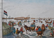 Load image in Gallery view, Den Haag Wintergezicht IJsvermaak te &#39;s Gravenhage - HF Scheurleer - 1757