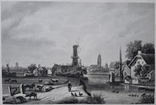 Afbeelding in Gallery-weergave laden, Utrecht Aanzicht met de Domtoren centraal in de voorstelling - JL Bleuler / S Himely - 1826