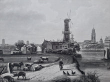 Afbeelding in Gallery-weergave laden, Utrecht Aanzicht met de Domtoren centraal in de voorstelling - JL Bleuler / S Himely - 1826
