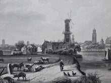 Load image in Gallery view, Utrecht Aanzicht met de Domtoren centraal in de voorstelling - JL Bleuler / S Himely - 1826