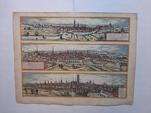 Den Bosch 's Hertogenbosch België Leuven Mechelen - G Braun & F Hogenberg - 1599