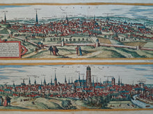 Afbeelding in Gallery-weergave laden, Den Bosch &#39;s Hertogenbosch België Leuven Mechelen - G Braun &amp; F Hogenberg - 1599