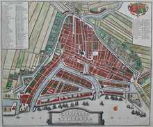 Load image in Gallery view, Rotterdam Stadsplattegrond - H de Leth - 1733