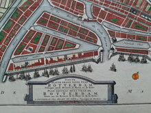 Afbeelding in Gallery-weergave laden, Rotterdam Stadsplattegrond - H de Leth - 1733