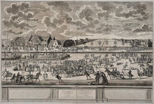 Afbeelding in Gallery-weergave laden, Amsterdam Wintergezicht IJsbreker Amstel Skating - Tieleman van der Horst / Petrus Schenk - 1736