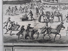 Afbeelding in Gallery-weergave laden, Amsterdam Wintergezicht IJsbreker Amstel Skating - Tieleman van der Horst / Petrus Schenk - 1736