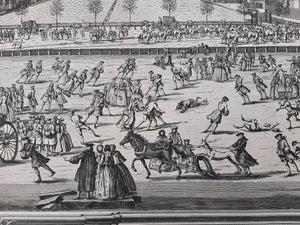 Amsterdam Wintergezicht IJsbreker Amstel Skating - Tieleman van der Horst / Petrus Schenk - 1736