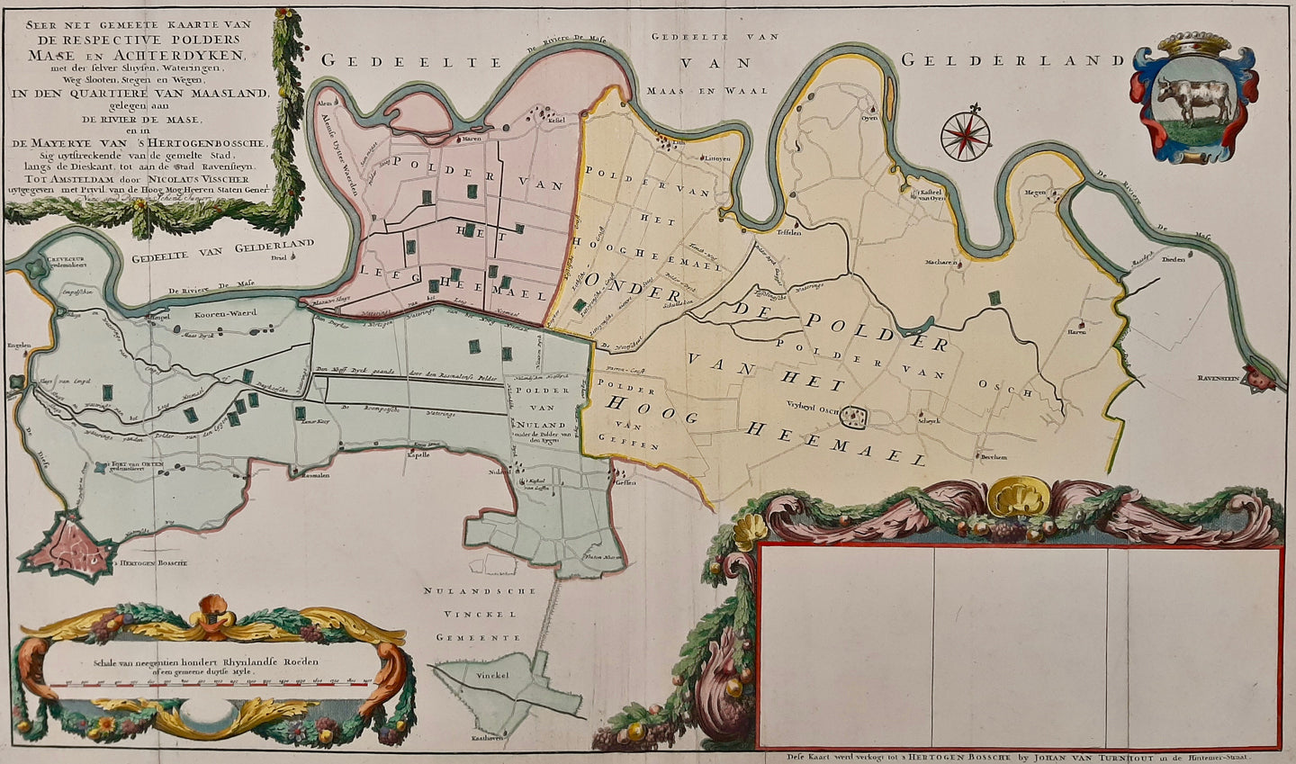 Brabant Oss en omgeving - N Visscher / P Schenk / J van Turnhout - ca. 1725
