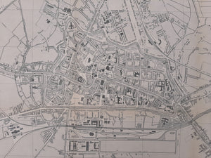 Utrecht Stadsplattegrond - J van Druten - 1885