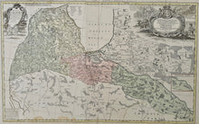 Load image in Gallery view, Letland Koerland Semgallen Riga Latvia Kurland - Homann Heirs - 1747