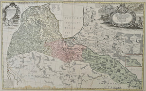 Letland Koerland Semgallen Riga Latvia Kurland - Homann Heirs - 1747