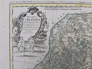 Letland Koerland Semgallen Riga Latvia Kurland - Homann Heirs - 1747