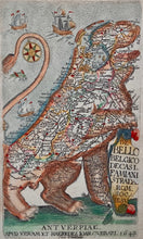 Load image in Gallery view, 17 provinciën Leo Belgicus - F Strada - 1649