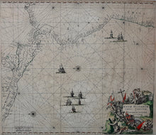 Afbeelding in Gallery-weergave laden, Amerika Central and South America sea chart - F de Wit - 1675