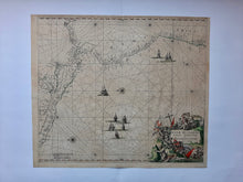 Afbeelding in Gallery-weergave laden, Amerika Central and South America sea chart - F de Wit - 1675