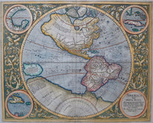 Afbeelding in Gallery-weergave laden, Amerika Noord- en Zuid-Amerika Americas North and South America Western Hemisphere - Michael Mercator Jodocus Hondius - 1613