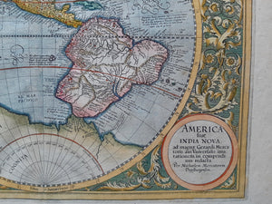 Amerika Noord- en Zuid-Amerika Americas North and South America Western Hemisphere - Michael Mercator Jodocus Hondius - 1613