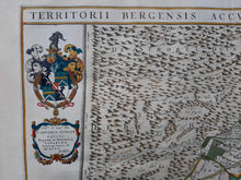 Afbeelding in Gallery-weergave laden, Bergen Noord-Holland Alkmaar Territorii Bergensis Accuratissima Descriptio - Joan Blaeu - 1662