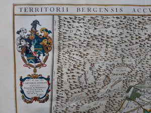 Bergen Noord-Holland Alkmaar Territorii Bergensis Accuratissima Descriptio - Joan Blaeu - 1662