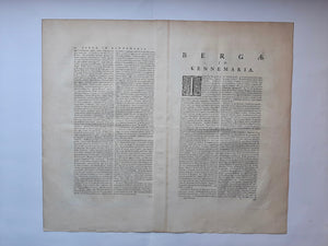 Bergen Noord-Holland Alkmaar Territorii Bergensis Accuratissima Descriptio - Joan Blaeu - 1662