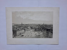 Afbeelding in Gallery-weergave laden, Amsterdam Panorama van de Dam gezien vanaf het paleis - F Buffa - circa 1850