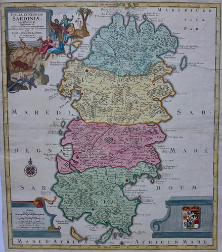 Italië Sardinië Italy Sardinia - TC Lotter - circa 1760
