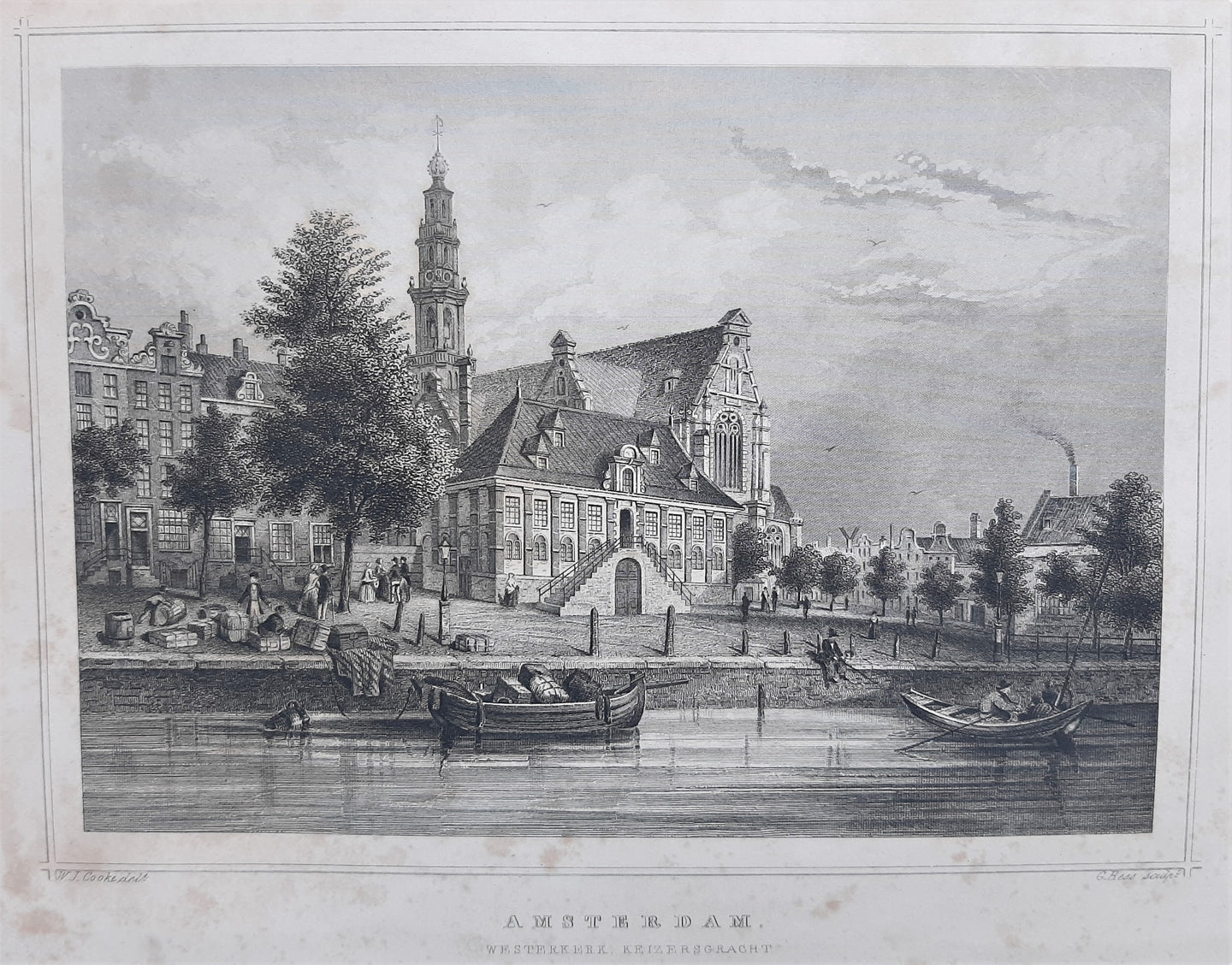AMSTERDAM Westerkerk - JL Terwen / GB van Goor - 1858