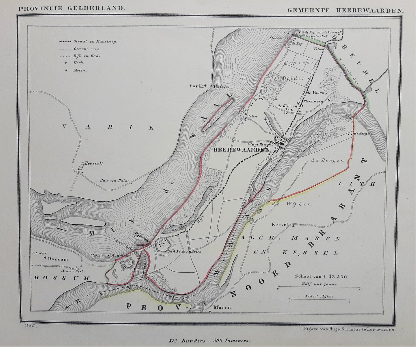 HEEREWAARDEN - J Kuijper / H Suringar - 1865