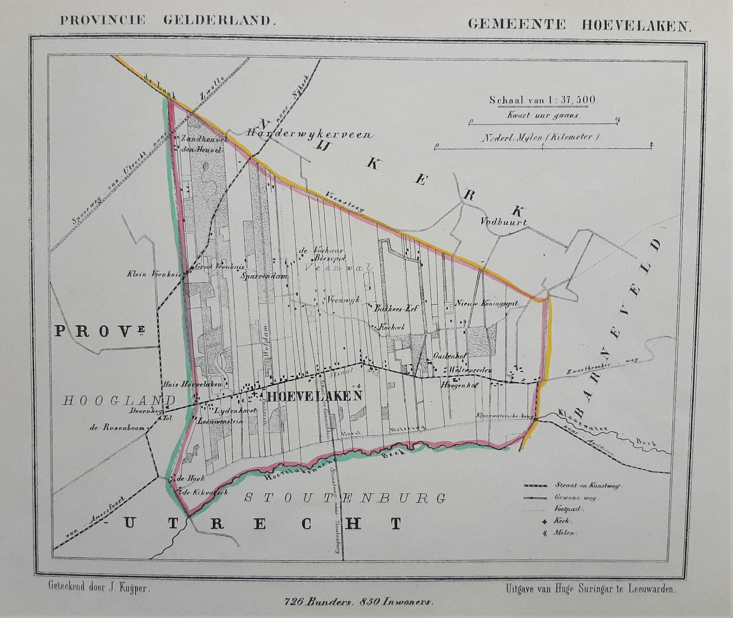 HOEVELAKEN - J Kuijper / H Suringar - 1866