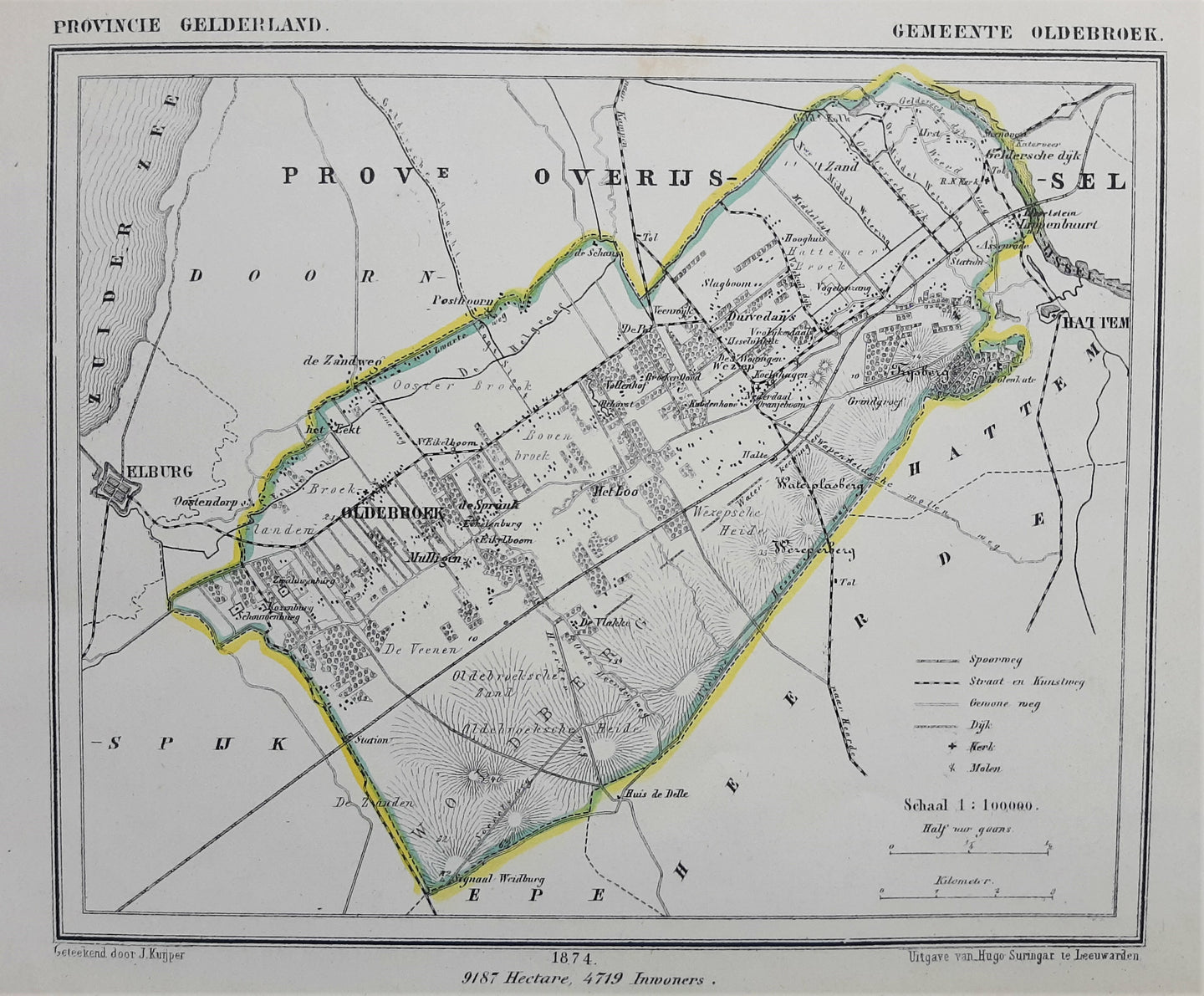 OLDEBROEK - Kuijper / Suringar - 1867