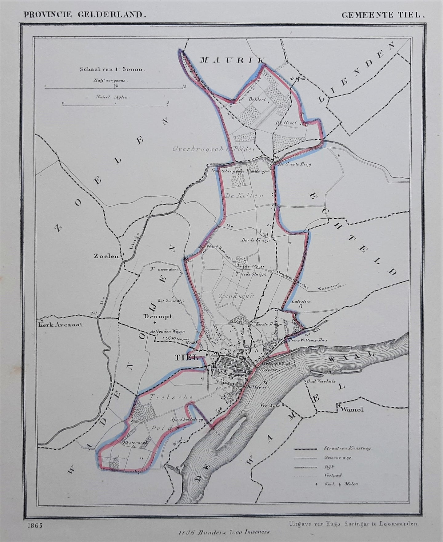 Tiel - J Kuijper / H Suringar - 1865