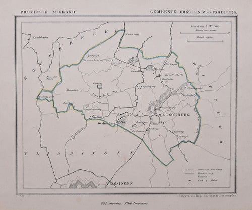 Oost- en West-Souburg - J Kuijper / H Suringar - 1867