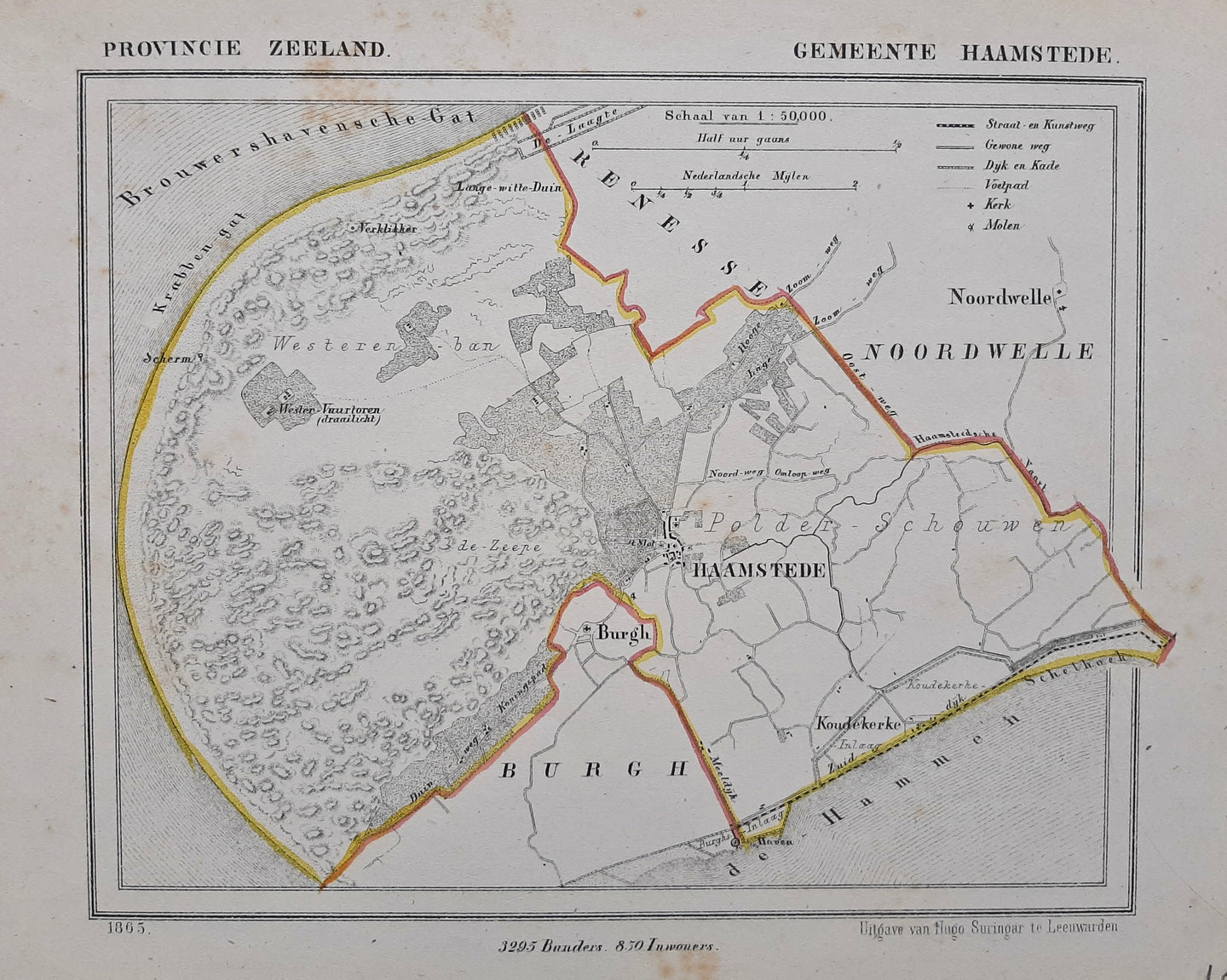 HAAMSTEDE - Kuijper / Suringar - 1865