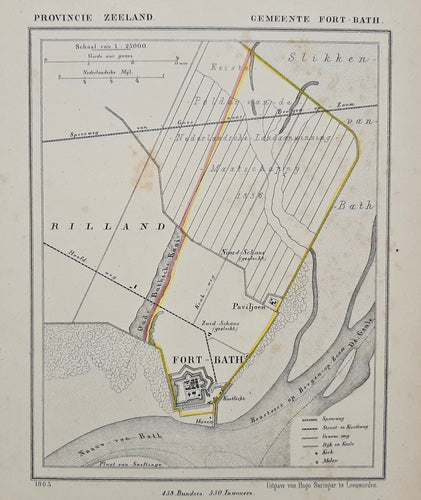 BATH (FORT-BATH) - Kuijper / Suringar - 1865