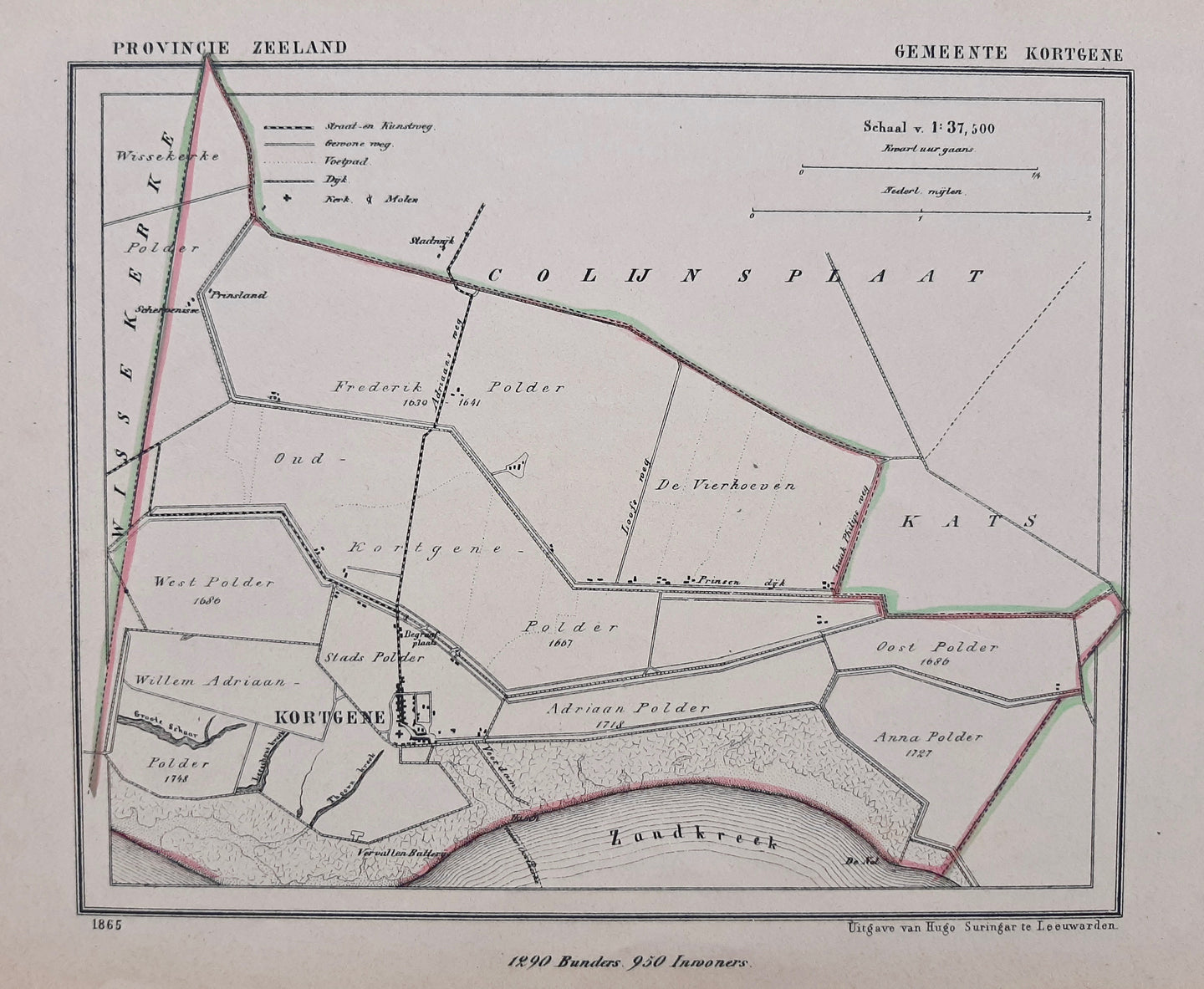 Kortgene - Kuijper / Suringar - 1865