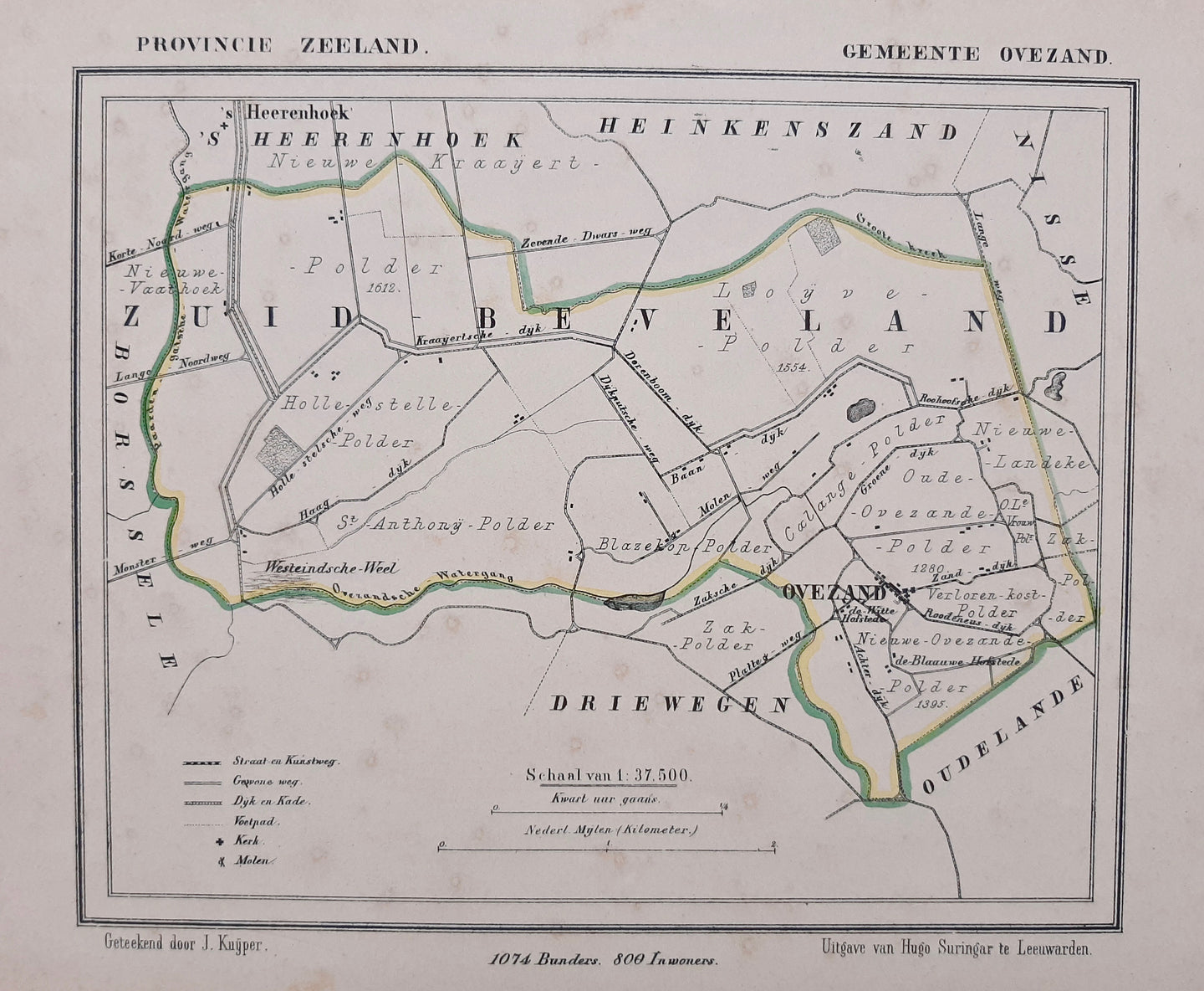 OVEZANDE - Kuijper / Suringar - ca. 1867