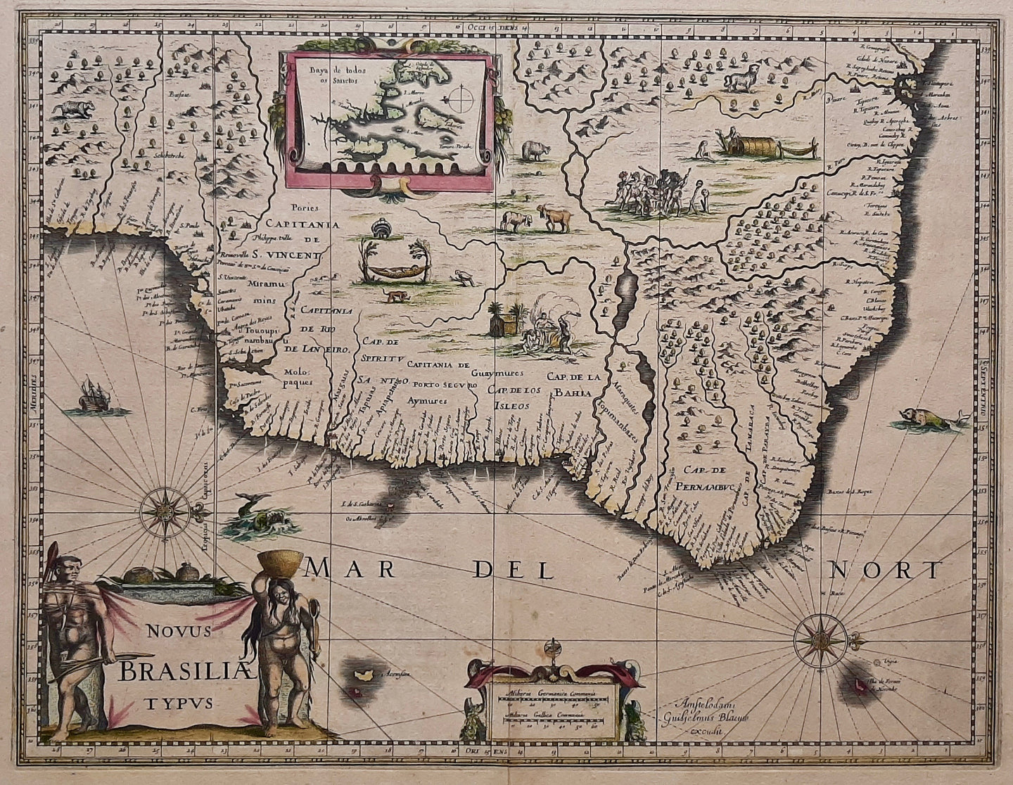 Brazilië - Willem Jansz en Joan Blaeu - 1638