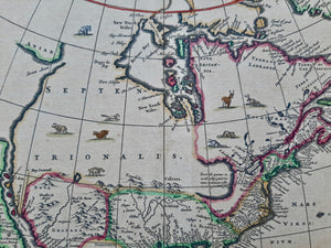 Amerika Noord- en Zuid-Amerika Americas North and South America Western Hemisphere - Nicolaas Visscher - 1658