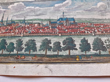 Afbeelding in Gallery-weergave laden, Leiden Stadsplattegrond en aanzicht - M Seutter - circa 1740
