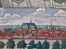 Afbeelding in Gallery-weergave laden, Leiden Stadsplattegrond en aanzicht - M Seutter - circa 1740