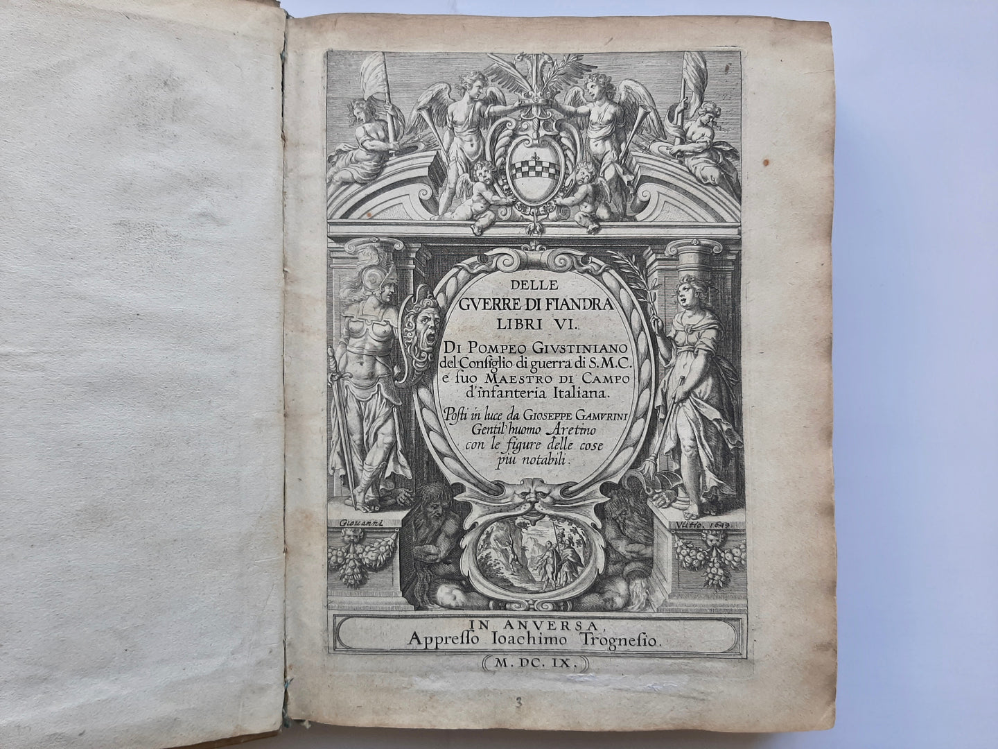 80-jarige oorlog, Nederland, Vlaanderen, Duitsland - Pompeo Giustiniani, Joachim Trognaesius - 1609