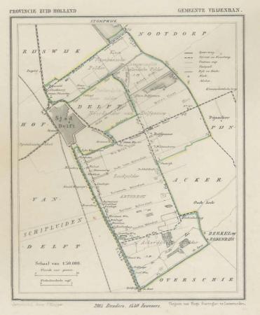 DELFT: Vrijenban - Kuijper / Suringar - ca. 1867